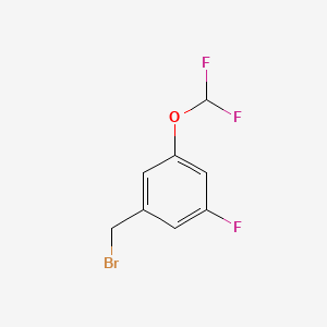molecular formula C8H6BrF3O B1452707 1-(溴甲基)-3-(二氟甲氧基)-5-氟苯 CAS No. 1017779-39-3