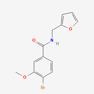 molecular formula C13H12BrNO3 B1452711 N-(Furan-2-ylmethyl) 4-bromo-3-methoxybenzamide CAS No. 1072944-36-5