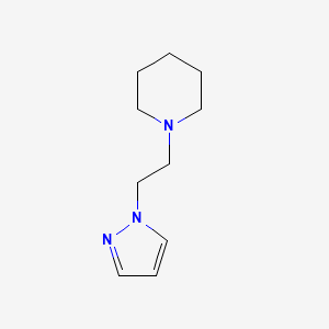 molecular formula C10H17N3 B1452712 1-(2-(1H-吡唑-1-基)乙基)哌啶 CAS No. 1187385-66-5