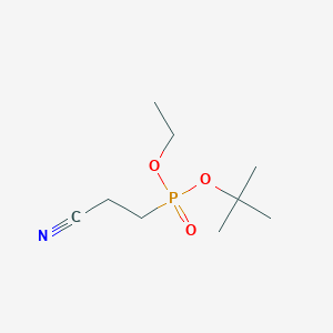 molecular formula C9H18NO3P B14527254 tert-Butyl ethyl (2-cyanoethyl)phosphonate CAS No. 62614-22-6