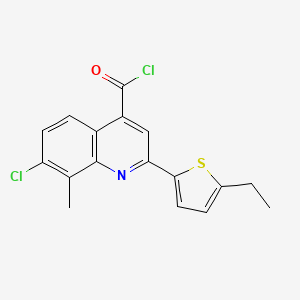7-Chloro-2-(5-ethyl-2-thienyl)-8-methylquinoline-4-carbonyl chloride