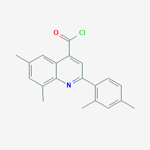 molecular formula C20H18ClNO B1452731 2-(2,4-Dimethylphenyl)-6,8-dimethylquinoline-4-carbonyl chloride CAS No. 1160254-93-2
