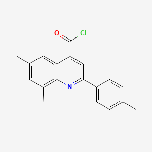 6,8-Dimethyl-2-(4-methylphenyl)quinoline-4-carbonyl chloride