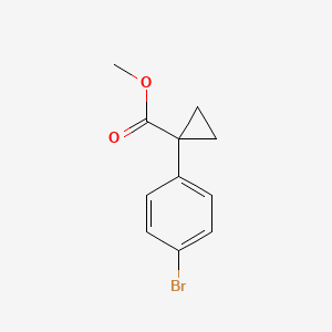 molecular formula C11H11BrO2 B1452733 Methyl 1-(4-bromophenyl)cyclopropanecarboxylate CAS No. 638220-35-6