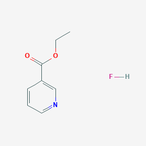 molecular formula C8H10FNO2 B14527346 Ethyl pyridine-3-carboxylate;hydrofluoride CAS No. 62756-46-1