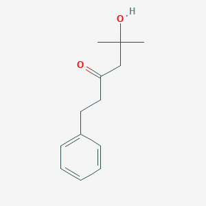 molecular formula C13H18O2 B14527415 5-Hydroxy-5-methyl-1-phenylhexan-3-one CAS No. 62731-44-6