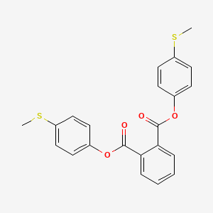 molecular formula C22H18O4S2 B14527424 Bis[4-(methylsulfanyl)phenyl] benzene-1,2-dicarboxylate CAS No. 62607-03-8