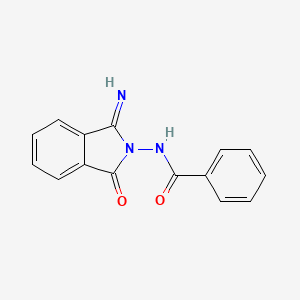 molecular formula C15H11N3O2 B14527428 N-(1-Imino-3-oxo-1,3-dihydro-2H-isoindol-2-yl)benzamide CAS No. 62715-69-9