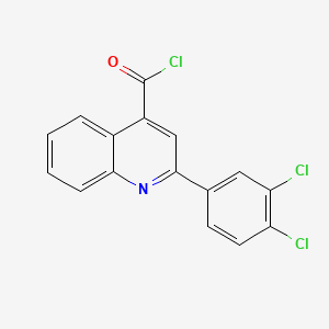 molecular formula C16H8Cl3NO B1452743 2-(3,4-Dichlorophenyl)quinoline-4-carbonyl chloride CAS No. 854863-97-1