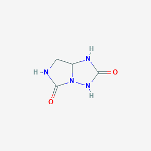 molecular formula C4H6N4O2 B14527482 Dihydro-1H-imidazo[1,5-b][1,2,4]triazole-2,5(3H,6H)-dione CAS No. 62528-78-3