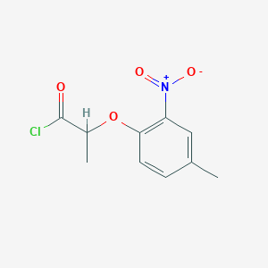 molecular formula C10H10ClNO4 B1452753 2-(4-Methyl-2-nitrophenoxy)propanoyl chloride CAS No. 1160257-28-2
