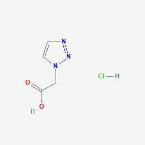molecular formula C4H6ClN3O2 B1452758 2-(1H-1,2,3-Triazol-1-yl)acetic acid hydrochloride CAS No. 1187582-48-4