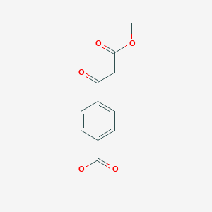 molecular formula C12H12O5 B145276 Methyl 4-(3-methoxy-3-oxopropanoyl)benzoate CAS No. 125369-26-8