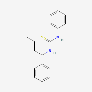 molecular formula C17H20N2S B14527616 N-Phenyl-N'-(1-phenylbutyl)thiourea CAS No. 62466-39-1