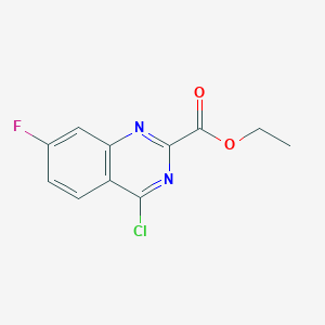 molecular formula C11H8ClFN2O2 B1452767 Ethyl 4-chloro-7-fluoroquinazoline-2-carboxylate CAS No. 1189106-02-2