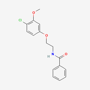 molecular formula C16H16ClNO3 B14527685 N-[2-(4-Chloro-3-methoxyphenoxy)ethyl]benzamide CAS No. 62539-44-0