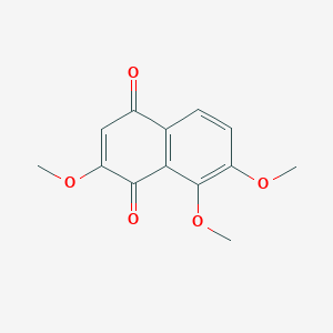 molecular formula C13H12O5 B14527686 2,7,8-Trimethoxynaphthalene-1,4-dione CAS No. 62345-16-8