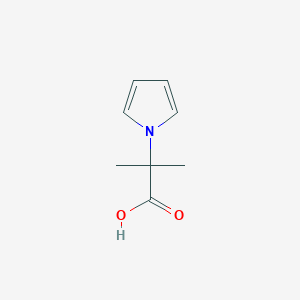 molecular formula C8H11NO2 B1452778 2-methyl-2-(1H-pyrrol-1-yl)propanoic acid CAS No. 1185320-31-3