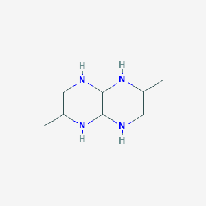 molecular formula C8H18N4 B145278 2,6-Dimethyldecahydropyrazino[2,3-B]pyrazine CAS No. 133907-73-0