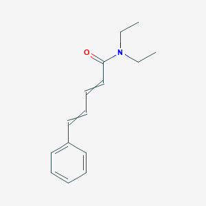 molecular formula C15H19NO B14527815 N,N-Diethyl-5-phenylpenta-2,4-dienamide CAS No. 62764-17-4