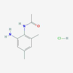 molecular formula C10H15ClN2O B1452783 N-(2-amino-4,6-dimethylphenyl)acetamide hydrochloride CAS No. 1211471-15-6