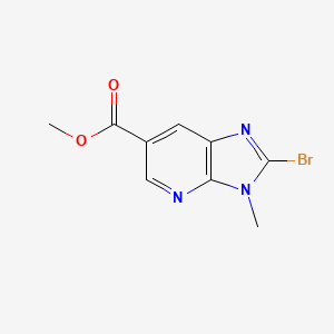 molecular formula C9H8BrN3O2 B1452784 Methyl 2-bromo-3-methyl-3H-imidazo[4,5-b]pyridine-6-carboxylate CAS No. 1187830-49-4