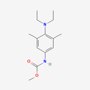 molecular formula C14H22N2O2 B14527851 Methyl [4-(diethylamino)-3,5-dimethylphenyl]carbamate CAS No. 62600-19-5