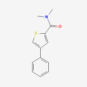 molecular formula C13H13NOS B14527858 N,N-Dimethyl-4-phenylthiophene-2-carboxamide CAS No. 62403-30-9