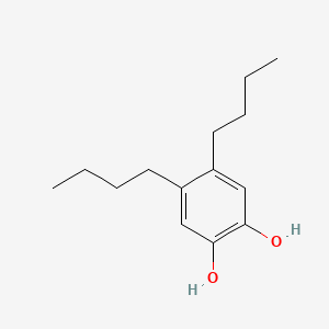 molecular formula C14H22O2 B14527861 4,5-Dibutylbenzene-1,2-diol CAS No. 62555-80-0