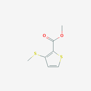 molecular formula C7H8O2S2 B14527864 Methyl 3-(methylsulfanyl)thiophene-2-carboxylate CAS No. 62353-76-8