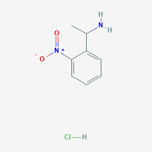 molecular formula C8H11ClN2O2 B1452790 1-(2-Nitrophenyl)ethan-1-amine hydrochloride CAS No. 148657-37-8