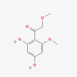 molecular formula C10H12O5 B14527939 Ethanone, 1-(2,4-dihydroxy-6-methoxyphenyl)-2-methoxy- CAS No. 62330-14-7