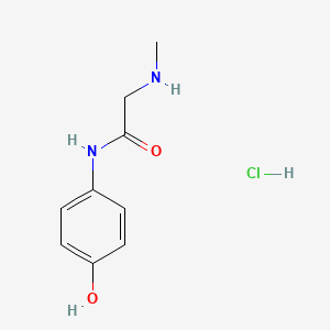molecular formula C9H13ClN2O2 B1452795 N-(4-hydroxyphenyl)-2-(methylamino)acetamide hydrochloride CAS No. 1221724-25-9