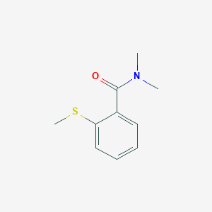 molecular formula C10H13NOS B14528014 Benzamide, N,N-dimethyl-2-(methylthio)- CAS No. 62778-81-8