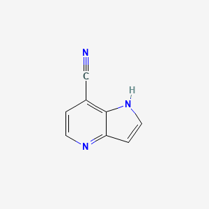 molecular formula C8H5N3 B1452805 1H-pyrrolo[3,2-b]pyridine-7-carbonitrile CAS No. 1190320-73-0