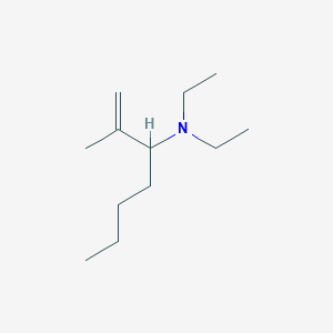 molecular formula C12H25N B14528064 N,N-Diethyl-2-methylhept-1-en-3-amine CAS No. 62721-77-1
