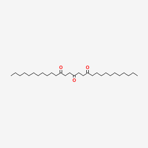 molecular formula C29H54O3 B14528068 Nonacosane-12,15,18-trione CAS No. 62619-57-2