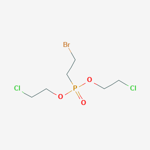 molecular formula C6H12BrCl2O3P B14528120 Bis(2-chloroethyl) (2-bromoethyl)phosphonate CAS No. 62516-54-5