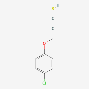 molecular formula C9H7ClOS B14528149 3-(4-Chlorophenoxy)prop-1-yne-1-thiol CAS No. 62706-87-0