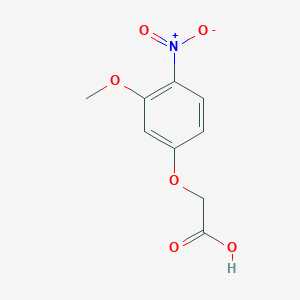 molecular formula C9H9NO6 B1452815 2-(3-Methoxy-4-nitrophenoxy)acetic acid CAS No. 1221724-83-9