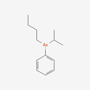 molecular formula C13H21As B14528263 Butyl(phenyl)(propan-2-yl)arsane CAS No. 62830-03-9