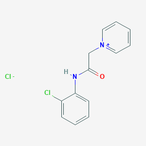 molecular formula C13H12Cl2N2O B14528323 Pyridinium, 1-[2-[(2-chlorophenyl)amino]-2-oxoethyl]-, chloride CAS No. 62513-06-8