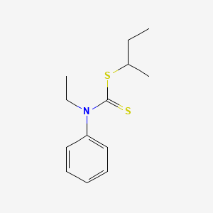 molecular formula C13H19NS2 B14528437 Butan-2-yl ethyl(phenyl)carbamodithioate CAS No. 62603-68-3
