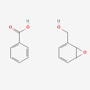 molecular formula C14H14O4 B14528443 Benzoic acid;7-oxabicyclo[4.1.0]hepta-2,4-dien-2-ylmethanol CAS No. 62769-47-5