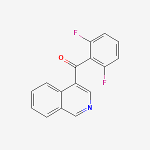 molecular formula C16H9F2NO B1452848 4-(2,6-Difluorobenzoyl)isoquinoline CAS No. 1187167-07-2