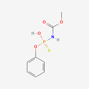molecular formula C8H10NO4PS B14528485 Methyl [hydroxy(phenoxy)phosphorothioyl]carbamate CAS No. 62308-06-9