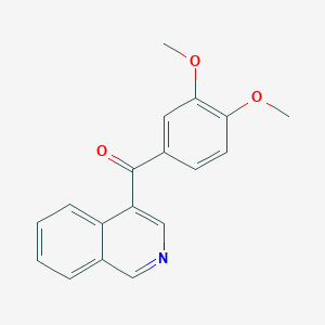 B1452849 4-(3,4-Dimethoxybenzoyl)isoquinoline CAS No. 1187168-26-8