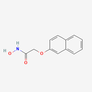 molecular formula C12H11NO3 B14528518 N-Hydroxy-2-[(naphthalen-2-yl)oxy]acetamide CAS No. 62782-38-1