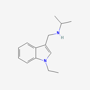 molecular formula C14H20N2 B1452852 N-[(1-ethyl-1H-indol-3-yl)methyl]propan-2-amine CAS No. 1158691-32-7