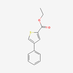 molecular formula C13H12O2S B14528536 Ethyl 4-phenylthiophene-2-carboxylate CAS No. 62404-00-6